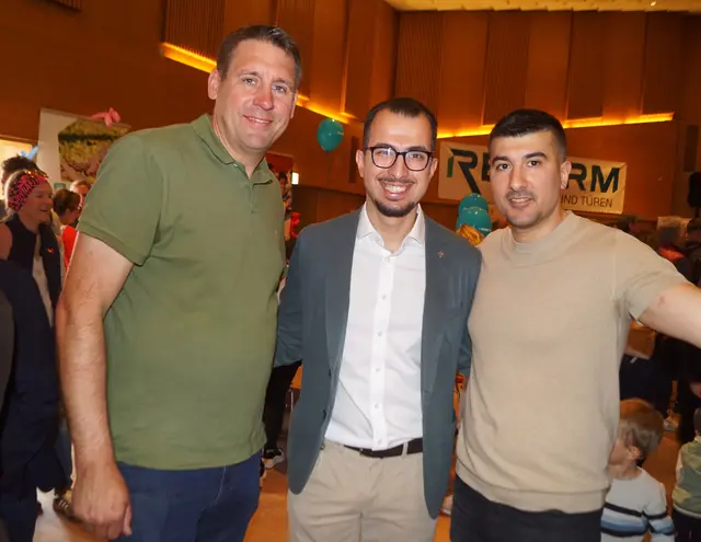 Toni Ostermayer, Tarik Mete und Tarik Asil von FairMOTION | Foto: Josef Wind