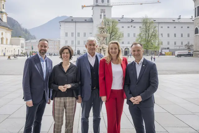 v.l.: Stefan Schnöll, Andrea Stockhammer, Walter Smerling, Kristina Hammer, Bernhard Auinger | Foto: DQS/Leopold