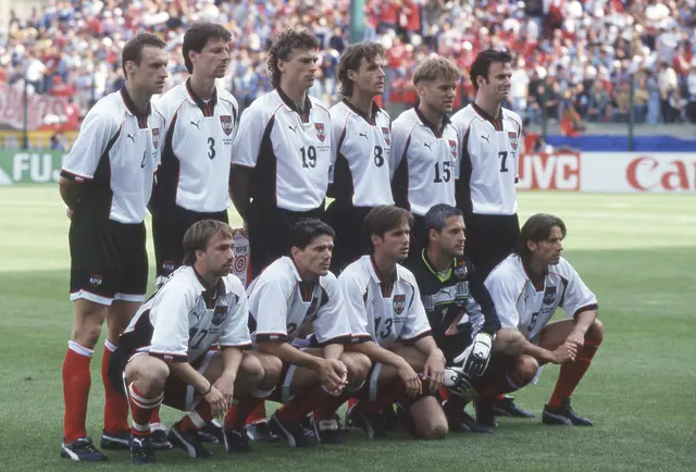 Die Startelf beim WM-Spiel 1998 gegen Chile (1:1). | Foto: APA-Images / dpa Picture Alliance / Jürgen Fromme