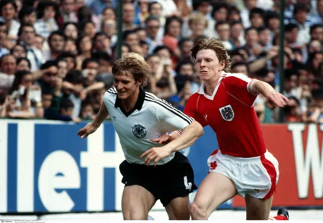 WM 1982, WM-Endrunde Deutschland gegen Österreich (1:0) in Gijón, Spanien, am 25. Juni. | Foto: APA-Images / Interfoto / LOOKback