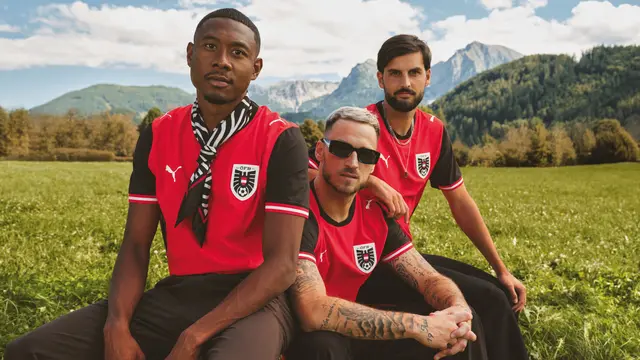 Das neue Heimtrikot des ÖFB-Teams unter dem Motto "Immer wieder Österreich" wurde präsentiert. | Foto: ÖFB