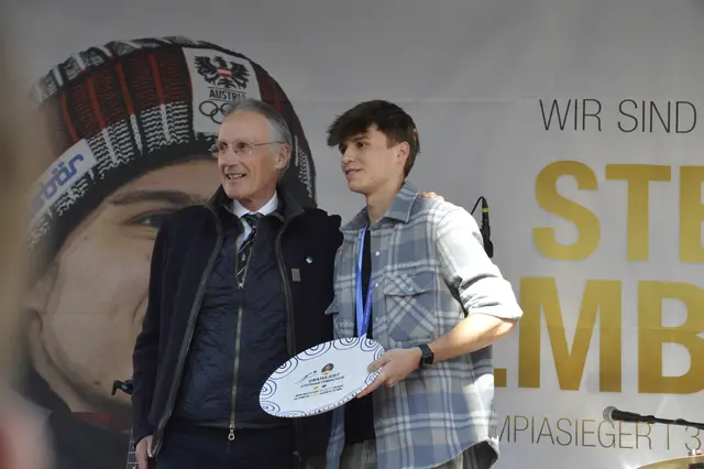 Goldmedaillen-Held Stephan Embacher in Hopfgarten gefeiert