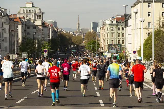 49.000 Läuferinnen und Läufern – ein Rekord – haben sich für den kommenden Vienna City Marathon (VCM) angemeldet. (Archiv) | Foto: VCM 2023/Rene Vidalli