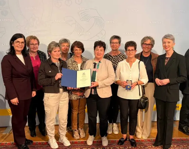 Paula Mandler, Obfrau der Basarfrauen Irschen, gestaltet seit über 40 Jahren das Gemeinschaftsleben in Irschen mit. | Foto: LPD Kärnten/Just