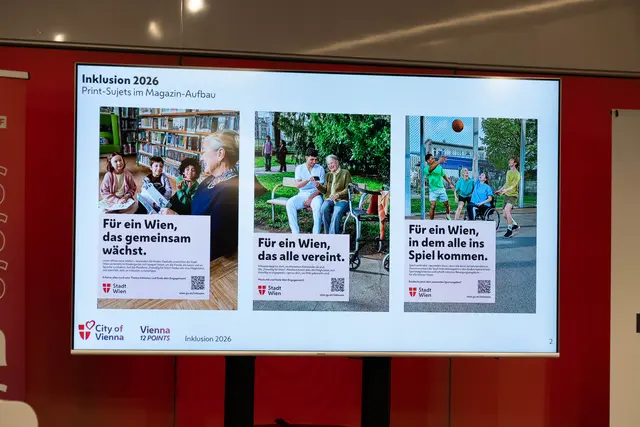 Die Informationskampagne der Stadt Wien zum Thema Inklusion. | Foto: Sade Jerabek/MeinBezirk