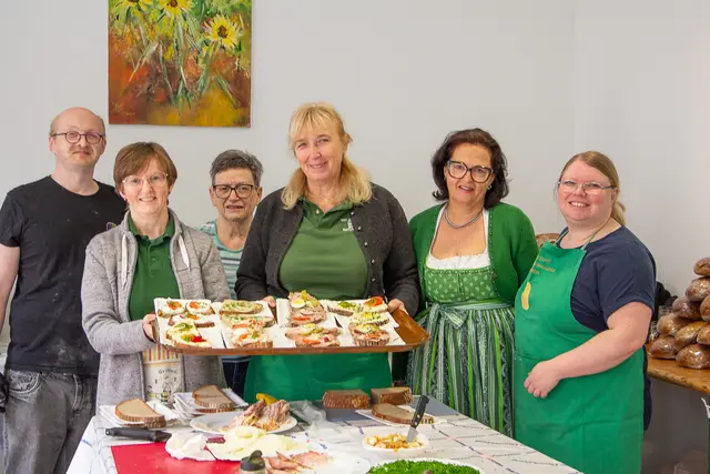 Feine Jausenmankerl wurden zubereitet