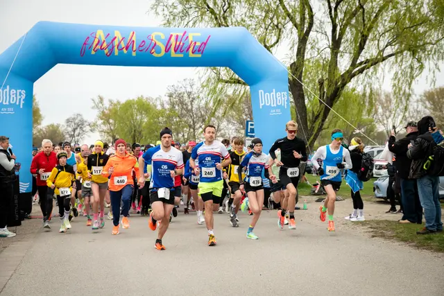 Hunderte Teilnehmerinnen und Teilnehmer waren auch heuer wieder beim Leuchtturmlauf in Podersdorf dabei.  | Foto: Stefan Scheitl