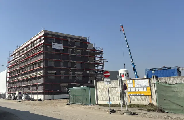 Der Neubau des Wirtschaftshofes geht schneller voran, als gedacht. | Foto: MeinBezirk/Seebacher
