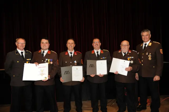 Ehrungen Kamderaden der Betriebsfeuerwehr Wieland Austria | Foto: Wolfgang Zarl