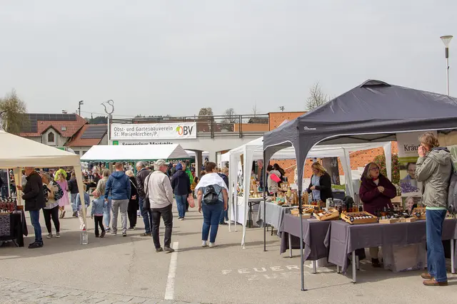 der 1. Genussmarkt fand am Marktplatz statt