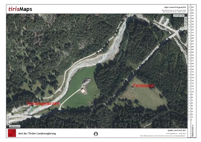 Der Bereich der Tschangelairalm - Feldstadel | Foto: TVB Est. Stubai
