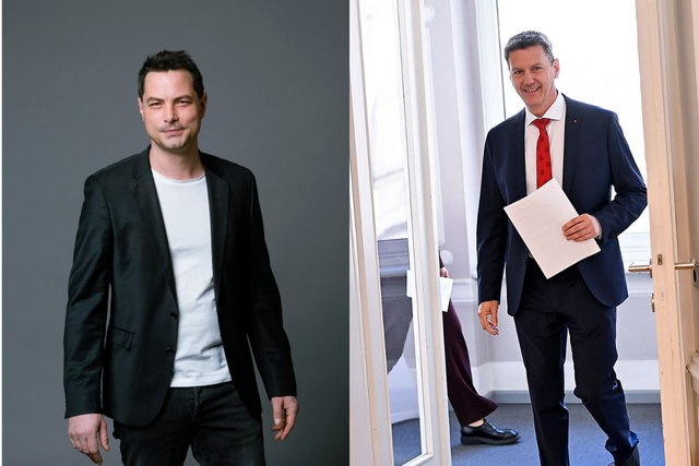 JETZT-Redakteur Wolfgang Rössler (l.) kennt die Kärntner Politik seit Jahrzehnten. Er erkennt bei Fellner Referenzen der dänischen Sozialdemokratin Mette Frederiksen. | Foto: Fotocollage MeinBezirk.at/Ursula Röck/LPD Kärnten/Bauer