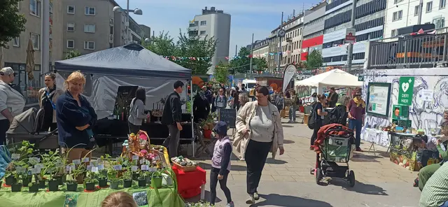 Es ist wieder so weit – zahlreiche Standlerinnen und Standler am Schwendermarkt feiern gemeinsam den Frühling! | Foto: MA 59