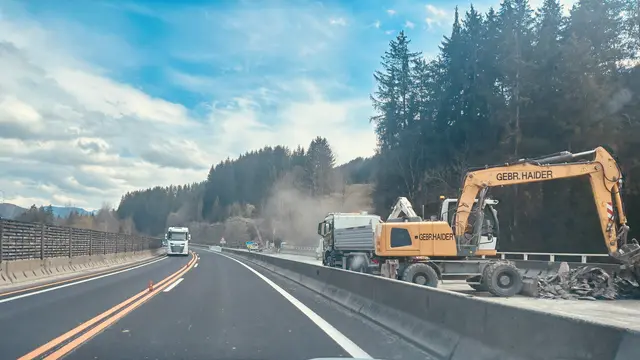 Nicht nur auf den Landesstraßen wird gebaut, sondern auch auf der Pyhrnautobahn – konkret im rund sechs Kilometer langen Abschnitt von Lainberg bis Windischgarsten. | Foto: Weymayer