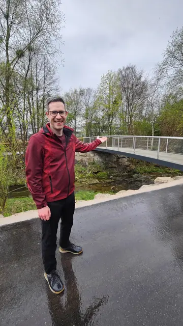 Brücke am Bachwinkelweg über den Alterbach ist fertig