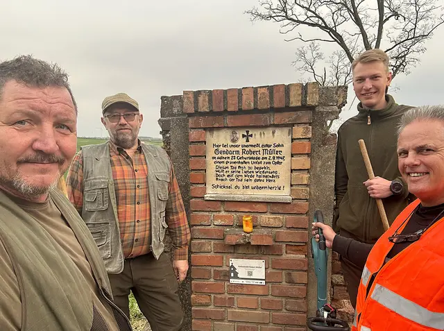 Die ÖKB-Kameraden Obmann Josef Kohzina, Herbert Ullmann, Elias Borensky und Manfred Herrmann. | Foto: ÖKB