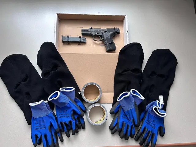Bei der Anhaltung wurden Sturmhauben und eine Softgun sichergestellt. | Foto: LPD Burgenland