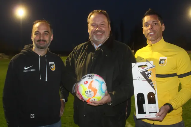 Rudolf Bauer sponserte den Matchball bei der Begegnung Grabern - Stockerau II. | Foto: arbes
