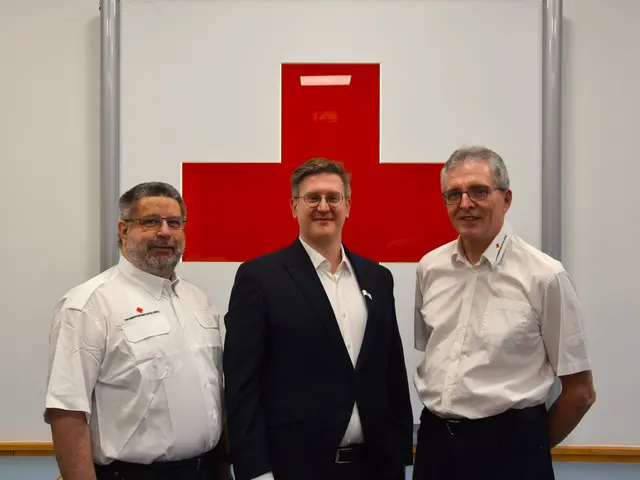 Peter Hofbauer, Mario Lengenfelder und Bruno Pind. | Foto: Rotes Kreuz Horn