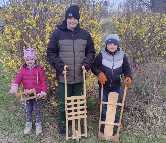 Auch in Oberthumeritz wurde in den frühen Morgenstunden wieder traditionell „geratscht“. | Foto: Aigner Doris