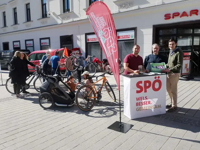 SPÖ bot großen Fahrrad-Check in der Innenstadt
