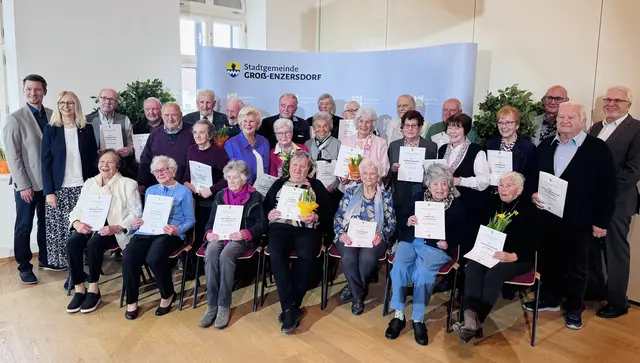 Stadt ehrt Jubilarinnen und Jubilare des ersten Quartals 2026