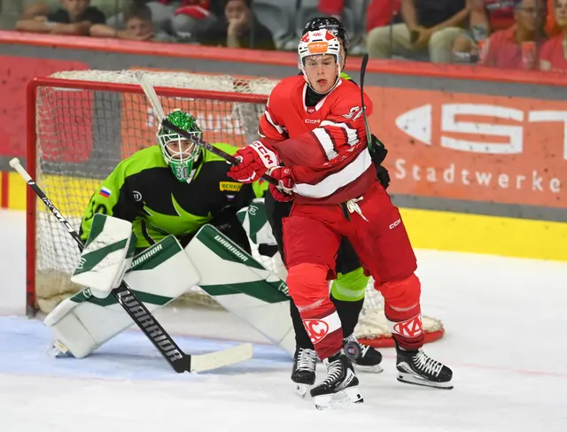 Der EC-KAC freut sich, bekanntgeben zu können, dass Eigenbauspieler Finn van Ee (rechts) langfristig an seinen Stammverein gebunden werden konnte (Symbolfoto) | Foto: EC-KAC/Florian Pessentheiner