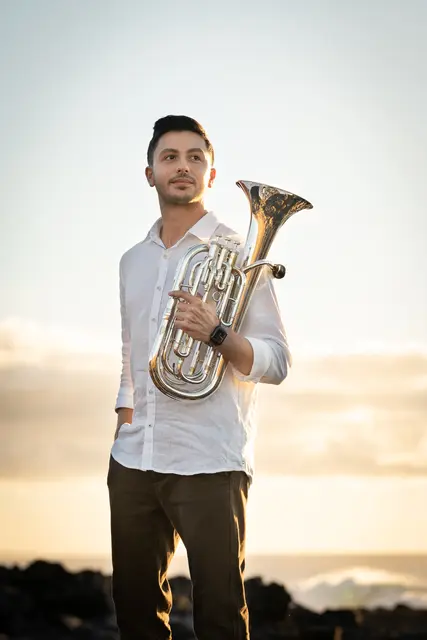 Felix Geroldinger aus Enzenkirchen ist Juror bei den "European Brassband Championsships", die heuer im April in Linz stattfinden. | Foto: Katharina Geroldinger