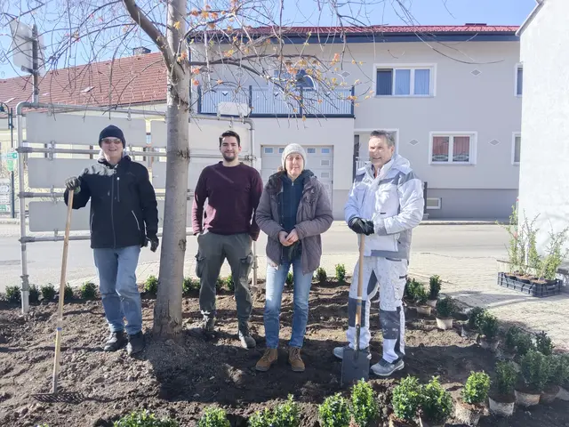 Verein verschönert Plätze, Gassen und den Kindergarten-Bereich