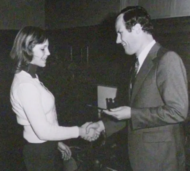 Franz Nussmayr bei einer Sportlerehrung im Jahr 1975 | Foto: Museum im Rathaus 
