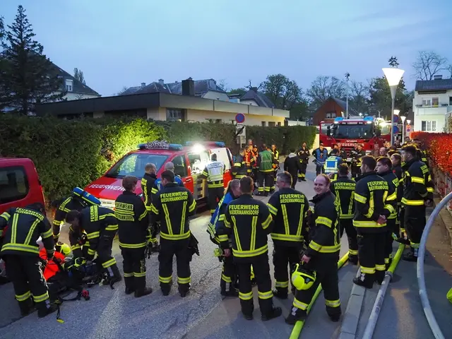 Brand im Kindergarten: Feuerwehren übten für den Ernstfall. | Foto: FF Biedermannsdorf