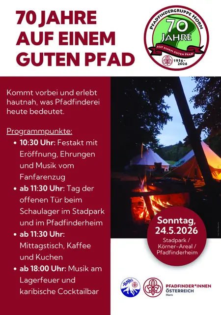 Jubiläumsfeier der Pfadfinder Horn am 24.5.2026