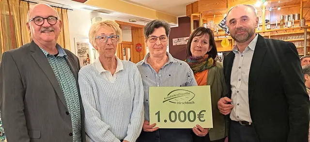 Von links: Josef Priemetshofer, Annemarie Winkler, Renate Breinesberger, Regina Mossbauer und Martin Triefhaider. | Foto: SMB Lasberg/Gerda Hackl