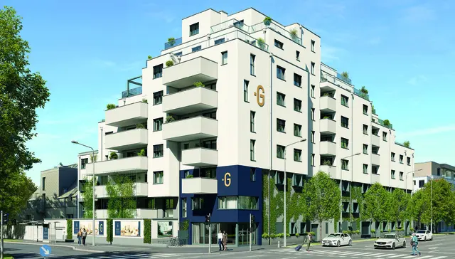 In der Wagramer Straße 76 wird Wohnraum für unterschiedliche Lebenssituationen geschaffen: vom 2-Zimmer-Singlehit bis zum Penthouse für gehobene Ansprüche. | Foto: Glorit
