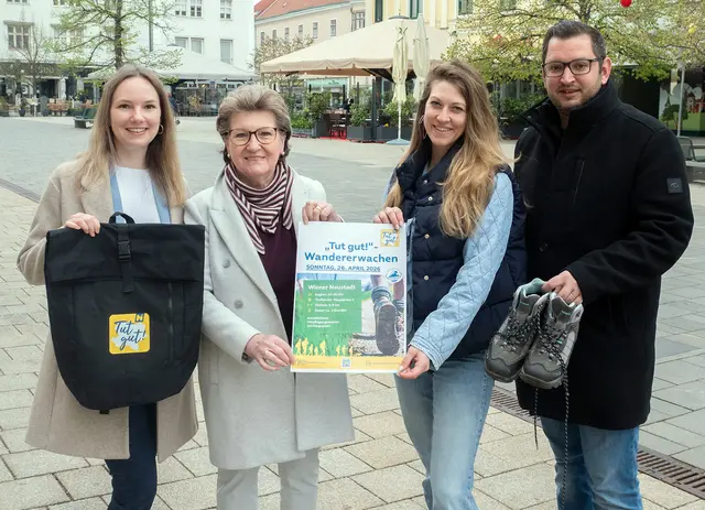 „Tut gut!“-Wandererwachen in Wiener Neustadt am 26. April 2026