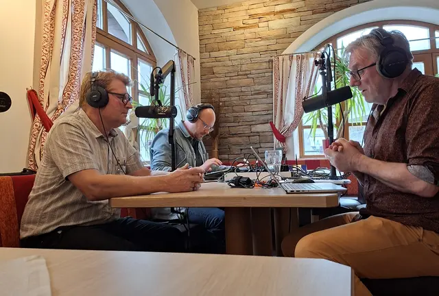 Wirt Franz Bachmaier mit Johannes Schindlegger und Georg Wimmer | Foto: Karin Prassl