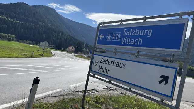 Bei der Zufahrt zur A10 Tauernautobahn in St. Michael im Lungau. (Archivfoto) | Foto: pjw