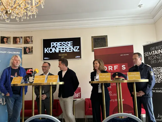 Stellten das Programm zu den Residenzplatzkonzerten vor | Foto: Lisa Gold 