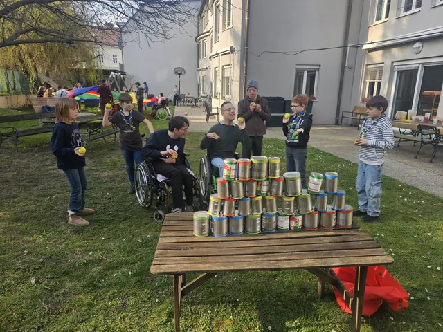 Ein fröhlicher Besuch in der Tagesbetreungsstätte