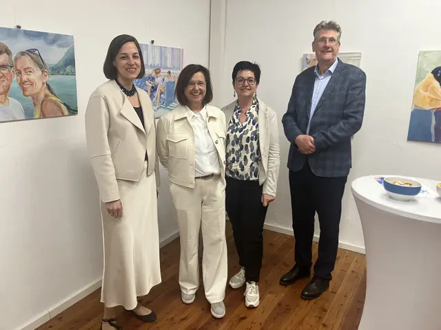 Julia Wöber/ Viertelsmanagement, Erika Vouillarmet, Edith Müller, Herbert Vouillarmet.

 | Foto: Foto: Hans-Peter Vouillarmet