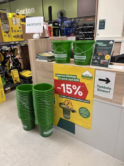 "Kübeltage" - Minus 15% auf alles, was in den Kübel passte.  | Foto: Pricken