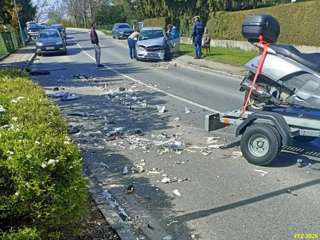 Verkehrunfall: PKW und Wohnmobil waren kollidiert
