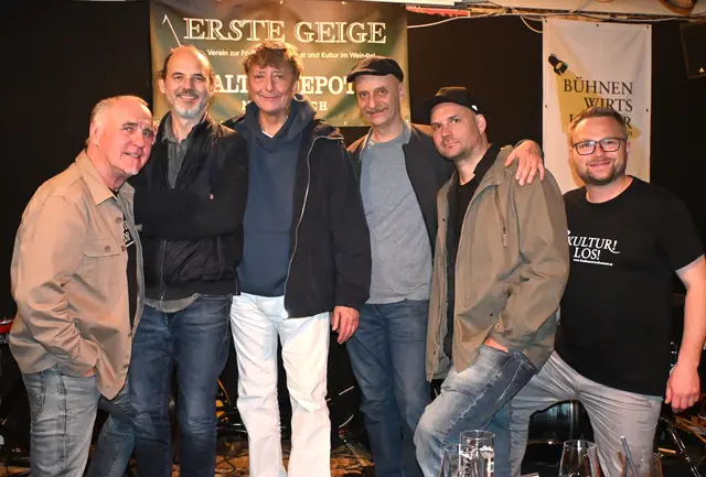 MO mit Reinhard Kruspel, Erich Stubenvoll und seiner Band im Alten Depot