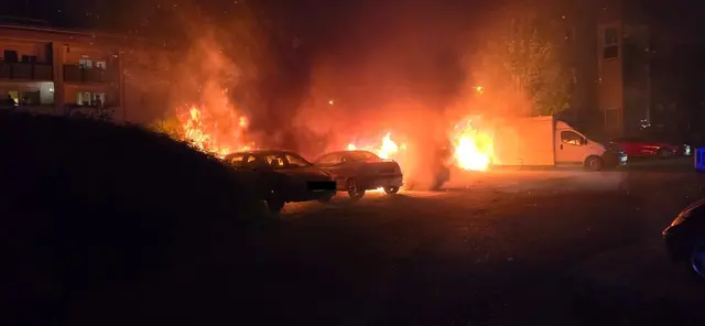 Im Stadtgebiet von Parndorf stand ein Pkw in Flammen.  | Foto: FF Parndorf
