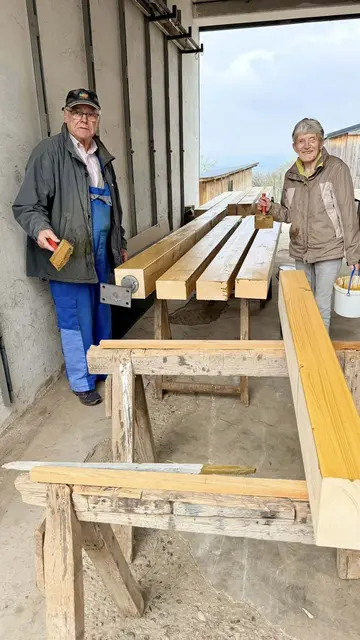 Die Arbeiten laufen. | Foto: Manfred Hinterdorfer
