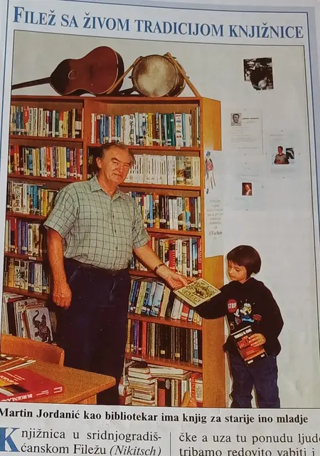 Bei der Eröffnung der Bibliothek. | Foto: Monika Palatin LIKUD und Gemeindebücherei Nikitsch