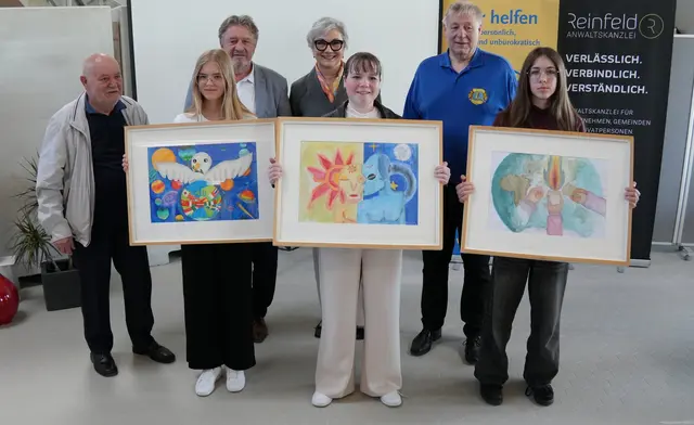 Mittelburgenländische Kinder machten sich ein Bild vom Frieden