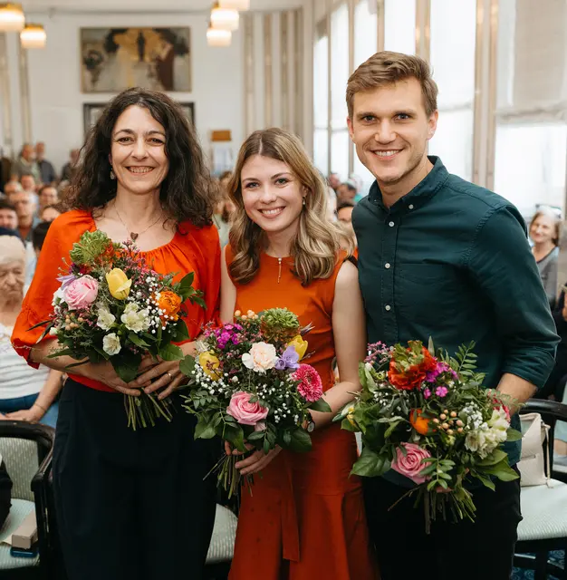 Das neue Führungstrio der steirischen Grünen: Sandra Krautwaschl, Anna Binder und Markus Konrad. | Foto: Florian Rogner