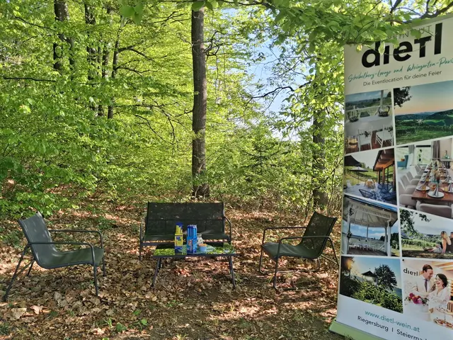 Die erste Raststation war am oberen Hang eines Weinberges, wo ein schöner Pavillion steht. Schattige Platzerl laden zum Rasten ein und einige verkosten Säfte und Weine | Foto: Gold Michaela