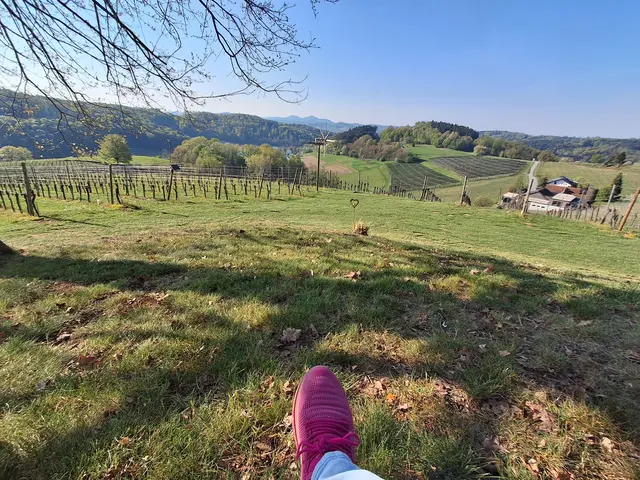 Während die anderen sich unterhalten und laben genieße ich zwischendurch liegend die Natur. Owa, a bisserl unterhalten hab i mi schon a🙂😅 | Foto: Gold Michaela